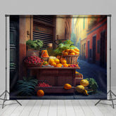 Aperturee - Aperturee Street Side Fruit Shop Valley Photography Backdrop